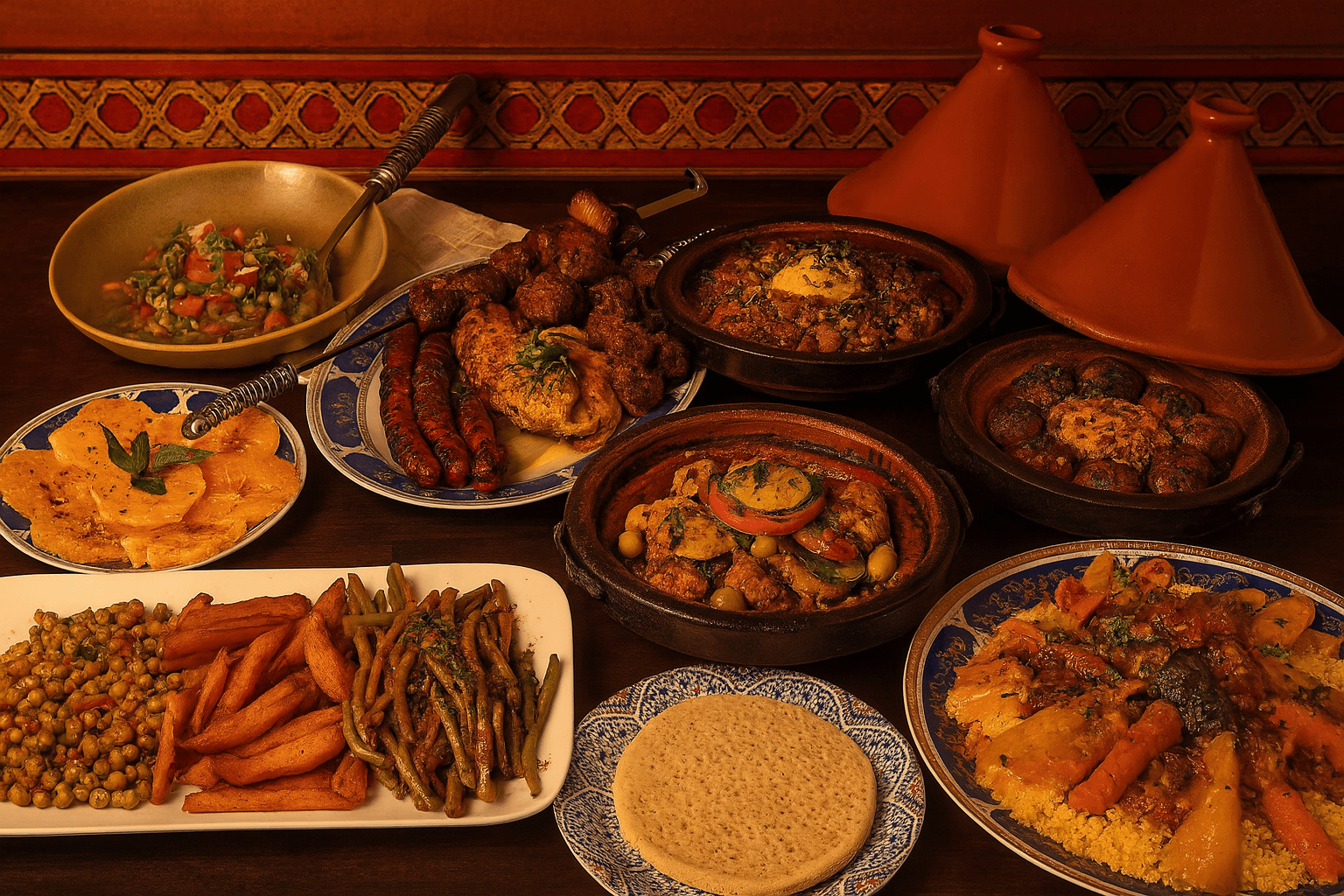 Couscous brochette poulet